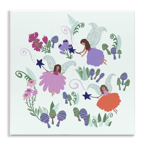 Stupell Industries Mystical Fairies & Botanicals Wall Plaque Art, design by Connie Summers