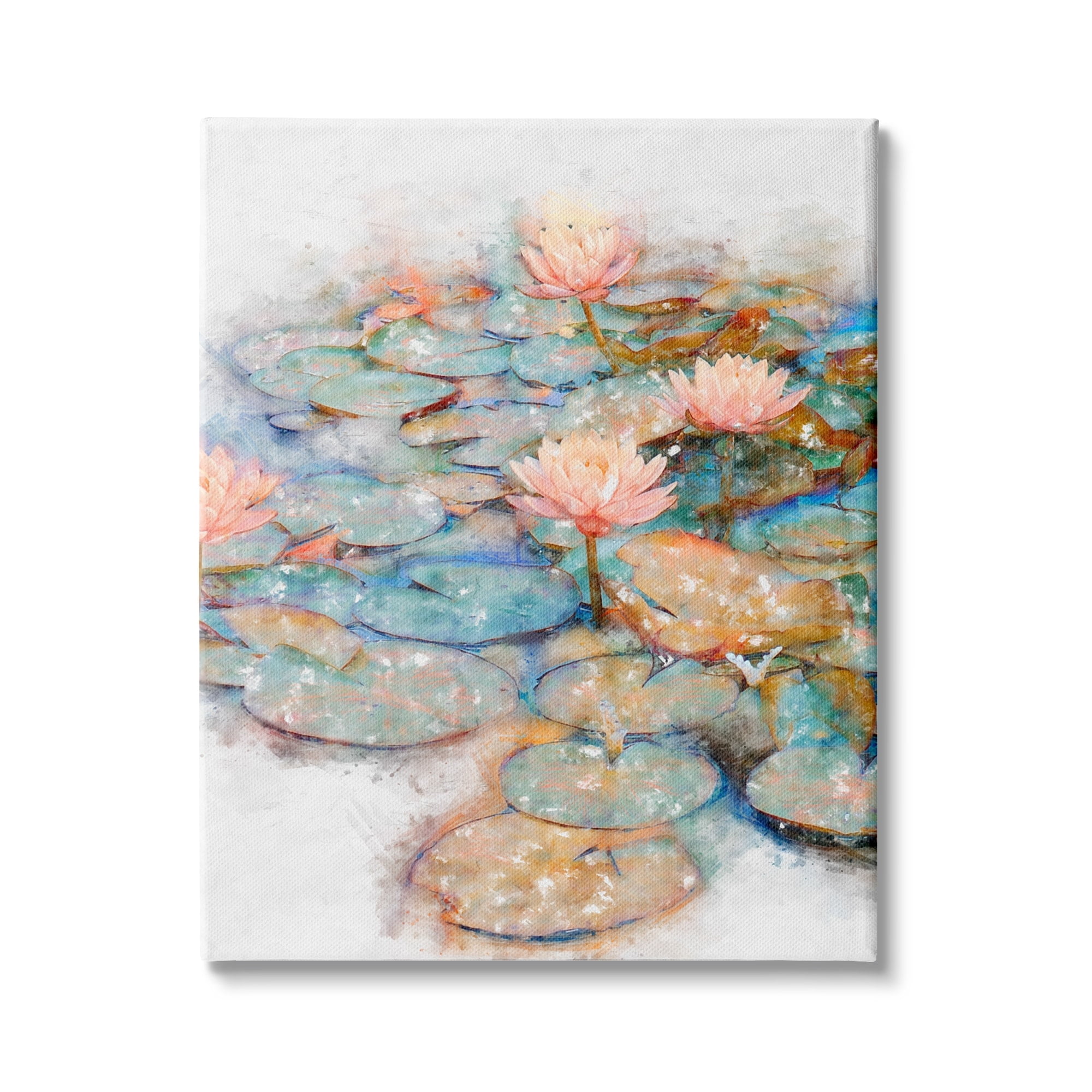 Stupell Industries Mystical Lily Pond Blossoms Abstract Floral Textures, 36 x 48, Design by Ziwei Li