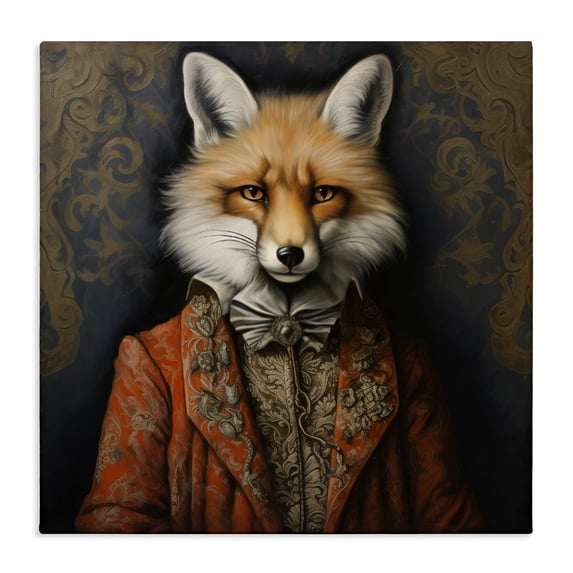 Stupell Industries Traditional Mystical Metamorphosis Fox Canvas Art, 17 x 17, by Lazar Studio