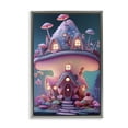 thumbnail image 1 of Stupell Industries Mystical Mushroom House Town & City Painting Gray Floater Framed Art Print Wall Art, 17 x 25, 1 of 10