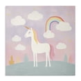 thumbnail image 1 of Stupell Industries Modern Mystical Unicorn with Rainbow & Clouds Canvas Art, 30 x 30, by Lazar Studio, 1 of 8