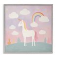 thumbnail image 1 of Stupell Industries Modern Mystical Unicorn with Rainbow & Clouds Gray Framed Giclee Art, 24 x 24, by Lazar Studio, 1 of 8