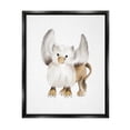 thumbnail image 1 of Stupell Industries Mythical Fantasy Creature Winged Hippogriff Painting Painting Jet Black Floating Framed Canvas Print Wall Art, Design by Studio Q, 1 of 6