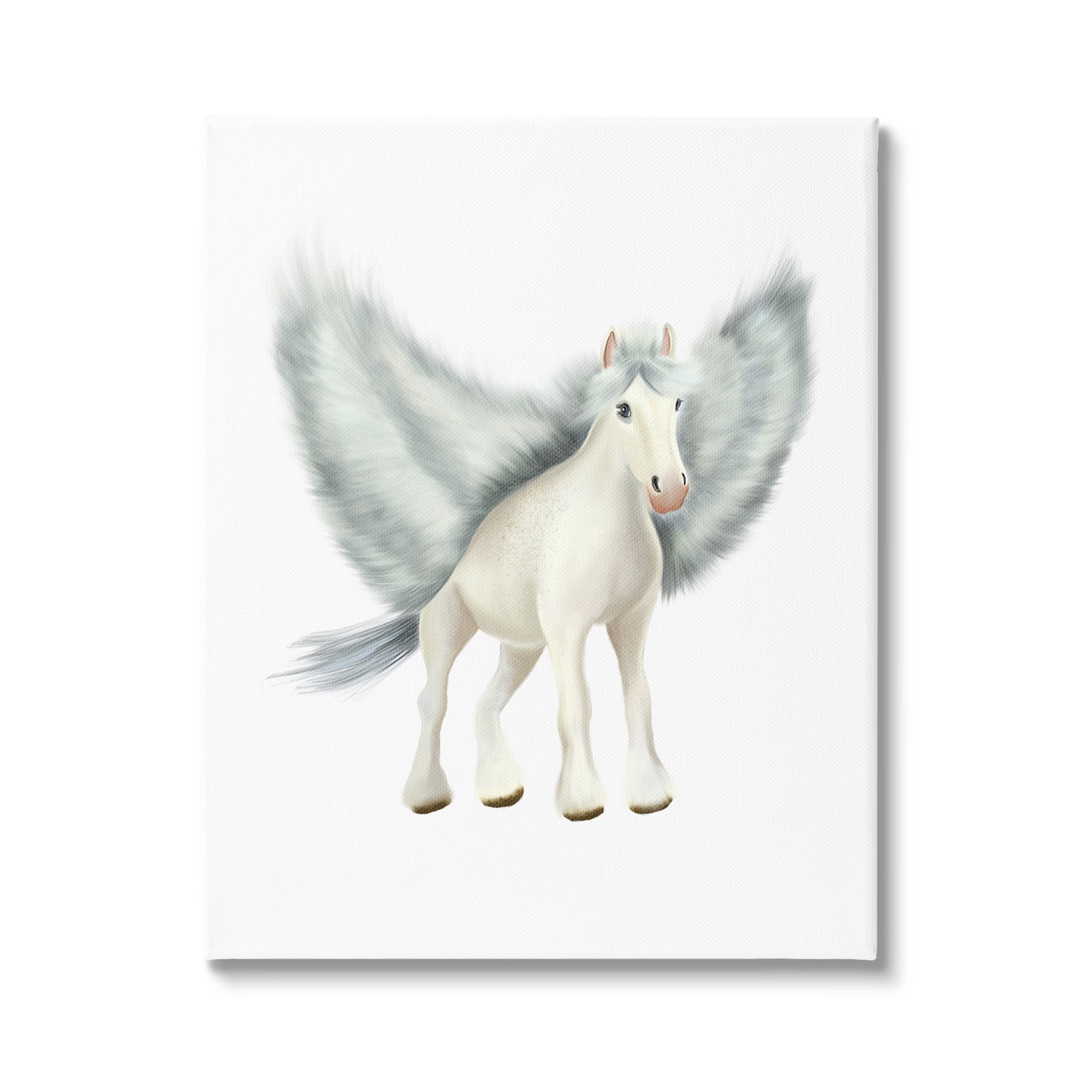 Stupell Industries Mythical Pegasus Creature Flying Horse Fantasy Painting Painting Gallery Wrapped Canvas Print Wall Art, Design by Studio Q