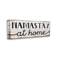 thumbnail image 1 of Stupell Industries Namastay At Home Phrase Rustic Self-Care Pun Canvas Wall Art, 20 x 48, Design by Daphne Polselli, 1 of 1