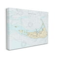 thumbnail image 1 of Stupell Industries Nantucket Island Coastal Massachusetts Traditional Nautical Map, 16 x 20, Designed by Daphne Polselli, 1 of 6