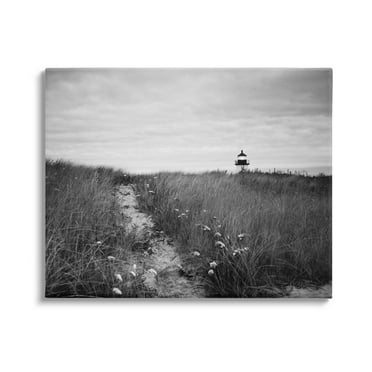 Stupell Industries Nantucket Light Distant Lighthouse Photograph Gallery Wrapped Canvas Print Wall Art, Design by Aledanda