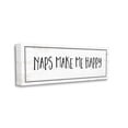 thumbnail image 1 of Stupell Industries Naps Make Me Happy Phrase Distressed Plank Pattern, 17 x 40, Designed by Jennifer Pugh, 1 of 6