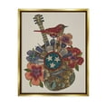 thumbnail image 1 of Stupell Industries Nashville Music City Detailed Floral Pattern Guitar Graphic Art Metallic Gold Floating Framed Canvas Print Wall Art, Design by Valentina Harper, 1 of 5