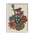 thumbnail image 1 of Stupell Industries Nashville Music City Detailed Floral Pattern Guitar Graphic Art White Framed Art Print Wall Art, Design by Valentina Harper, 1 of 5
