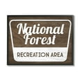 thumbnail image 1 of Stupell Industries National Forest Recreation Rustic Grain Pattern Sign, 14 x 11, Design by Lil' Rue, 1 of 6