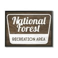 thumbnail image 1 of Stupell Industries National Forest Recreation Rustic Grain Pattern Sign, 30 x 24, Design by Lil' Rue, 1 of 5