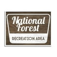 thumbnail image 1 of Stupell Industries National Forest Recreation Rustic Grain Pattern Sign, 30 x 24, Design by Lil' Rue, 1 of 6