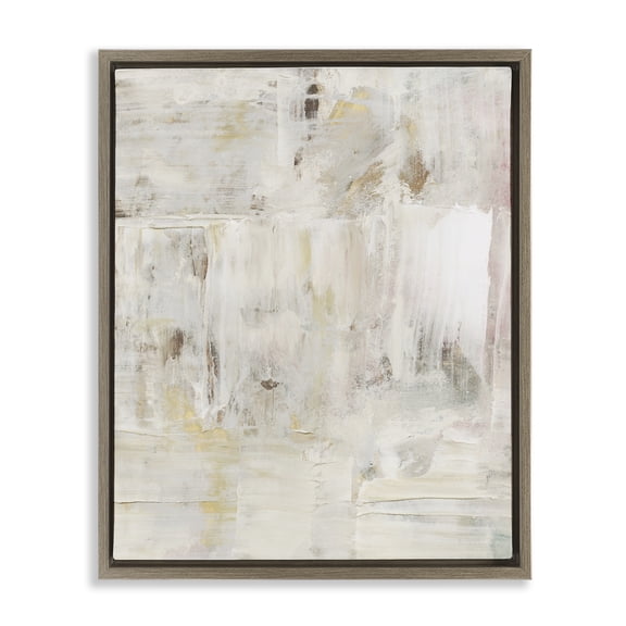 Stupell Industries Contemporary Natural Abstract Pattern Brown Floating Frame Canvas Art, 17 x 21, by Victoria Barnes