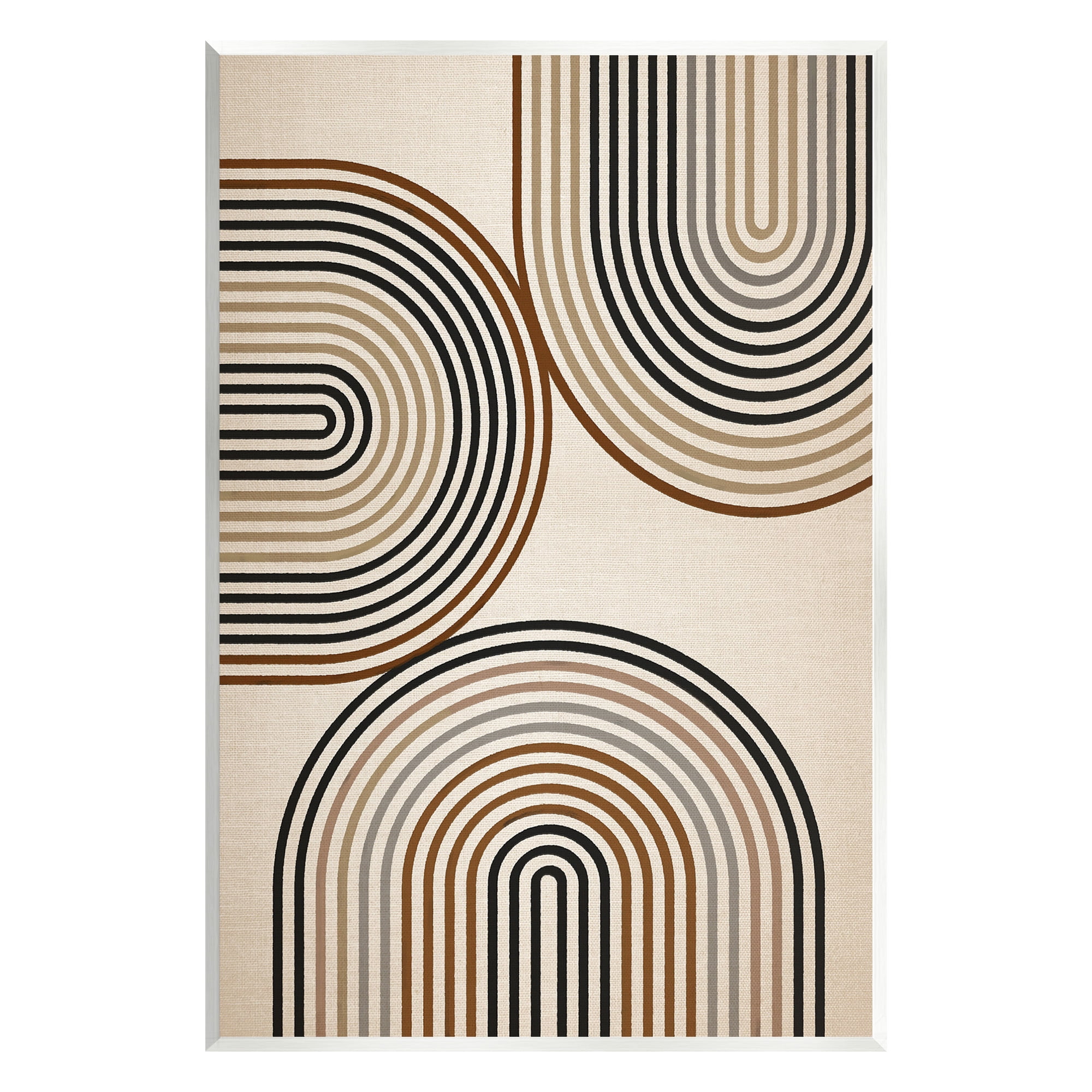 Stupell Industries Natural Boho Arches Abstract Painting Unframed Art Print Wall Art, 13 x 19