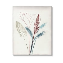 Stupell Industries Natural Floral Impression Botanical & Floral Painting Gallery Wrapped Canvas Art Print Wall Art, 16 x 20