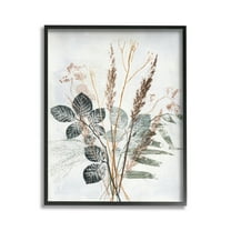 Stupell Industries Natural Forest Leaves Botanical & Floral Painting Black Framed Art Print Wall Art, 11 x 14