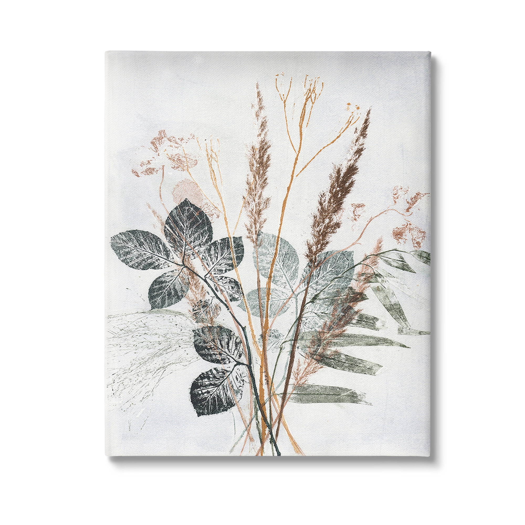 Stupell Industries Natural Forest Leaves Botanical & Floral Painting Gallery Wrapped Canvas Art Print Wall Art, 30 x 40