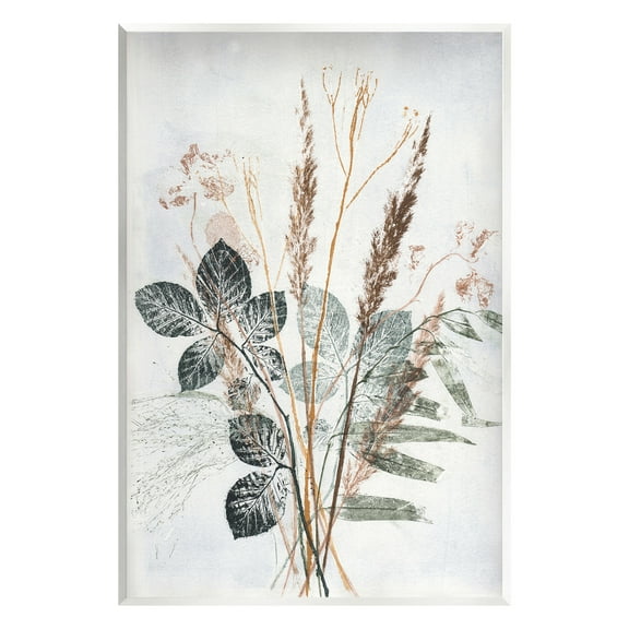 Stupell Industries Natural Forest Leaves Botanical & Floral Painting Unframed Art Print Wall Art, 10 x 15
