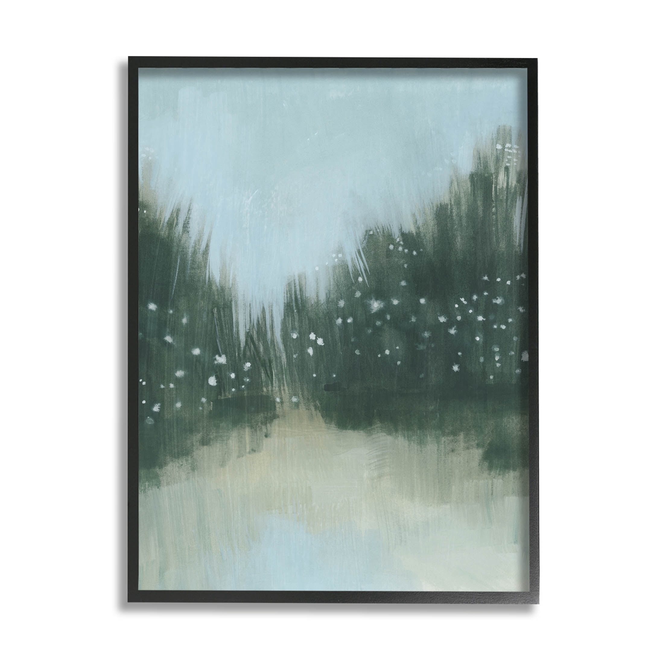 Stupell Industries Natural Grassy Plants Scenery Painting Black Framed Art Print Wall Art, Design by Grace Popp