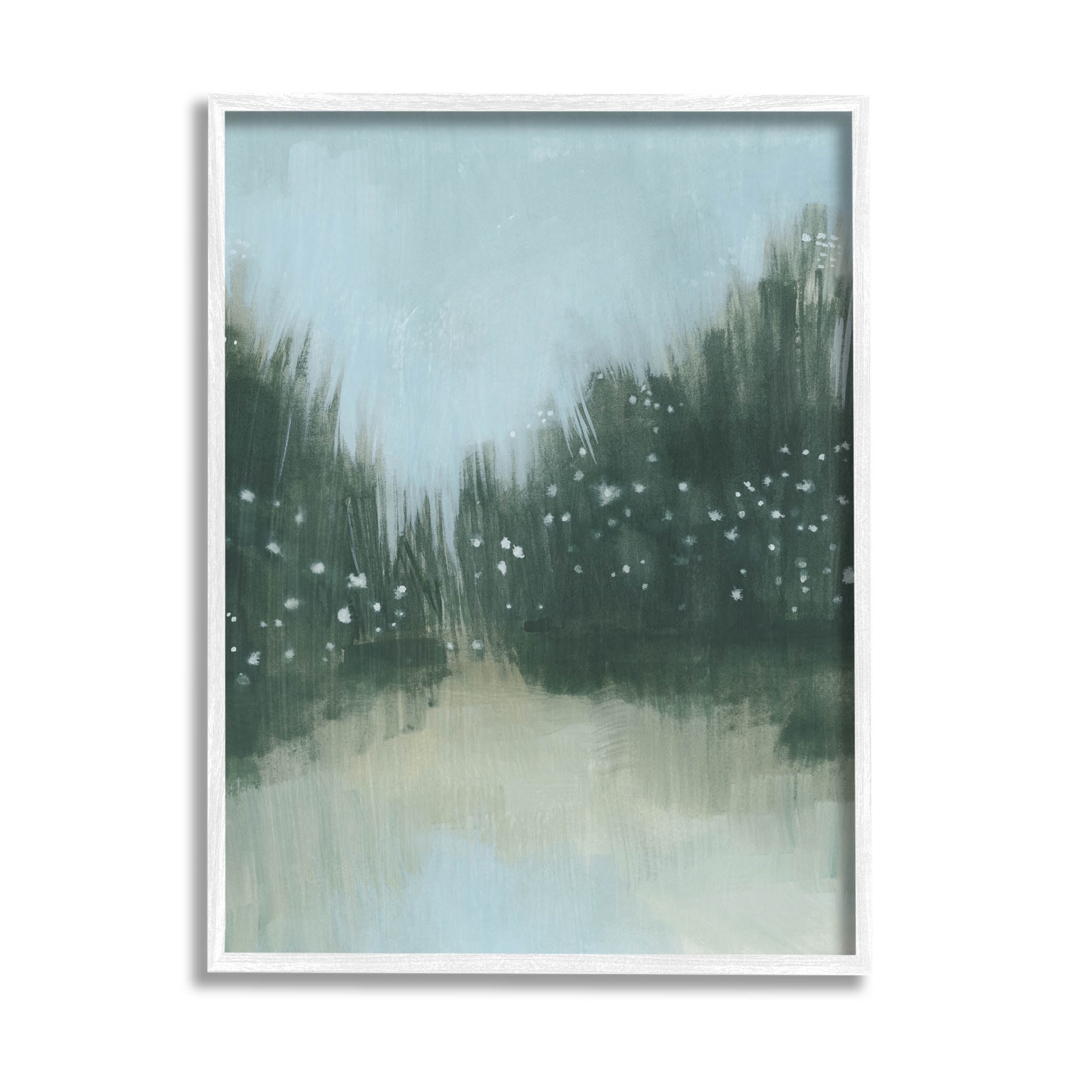 Stupell Industries Natural Grassy Plants Scenery Painting White Framed Art Print Wall Art, Design by Grace Popp