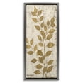 thumbnail image 1 of Stupell Industries Glam Natural Leaves Impression Gray Floating Frame Canvas Art, 14 x 31, by Michael Marcon, 1 of 8