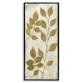 thumbnail image 1 of Stupell Industries Natural Leaves Overlap Plants & Flowers Painting Black Framed Art Print Wall Art, 10 x 24, 1 of 2