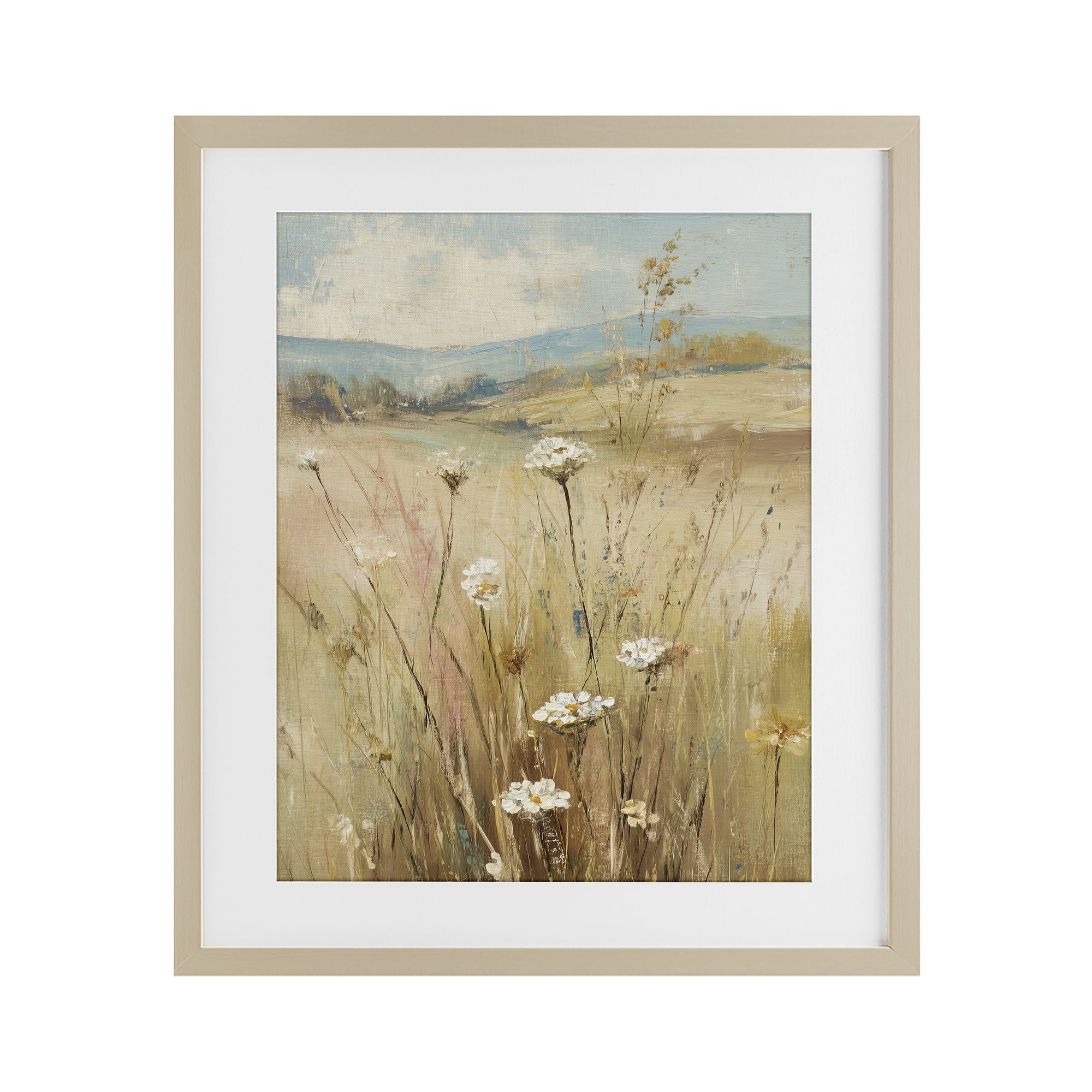 Stupell Industries Natural Lush Hillside Blooms Birch Framed Print Under Glass, design by Svetlana Aleynikova