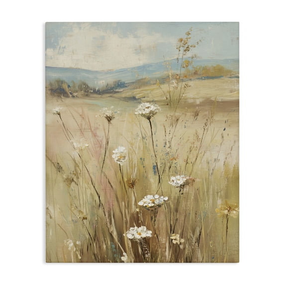 Stupell Industries Farmhouse Natural Lush Hillside Blooms Canvas Art, 16 x 20, by Svetlana Aleynikova