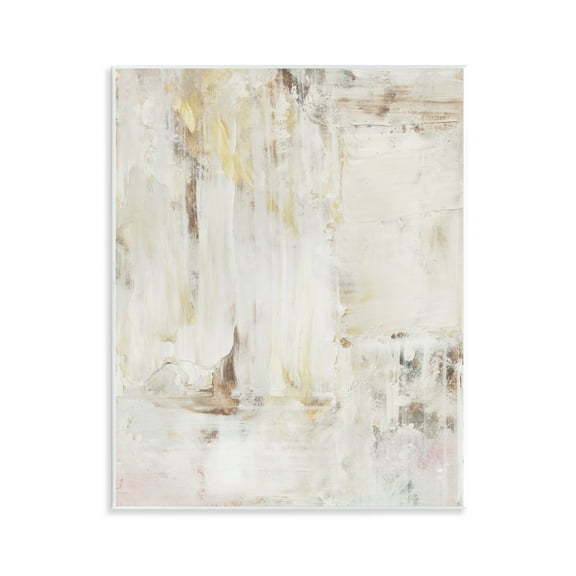 Stupell Industries Natural Muted Abstract Abstract Painting Unframed Art Print Wall Art, 11 x 14