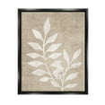 thumbnail image 1 of Stupell Industries Natural Neutral Botanical Leaves Graphic Art Jet Black Floating Framed Canvas Print Wall Art, Design by Natalie Carpentieri, 1 of 6