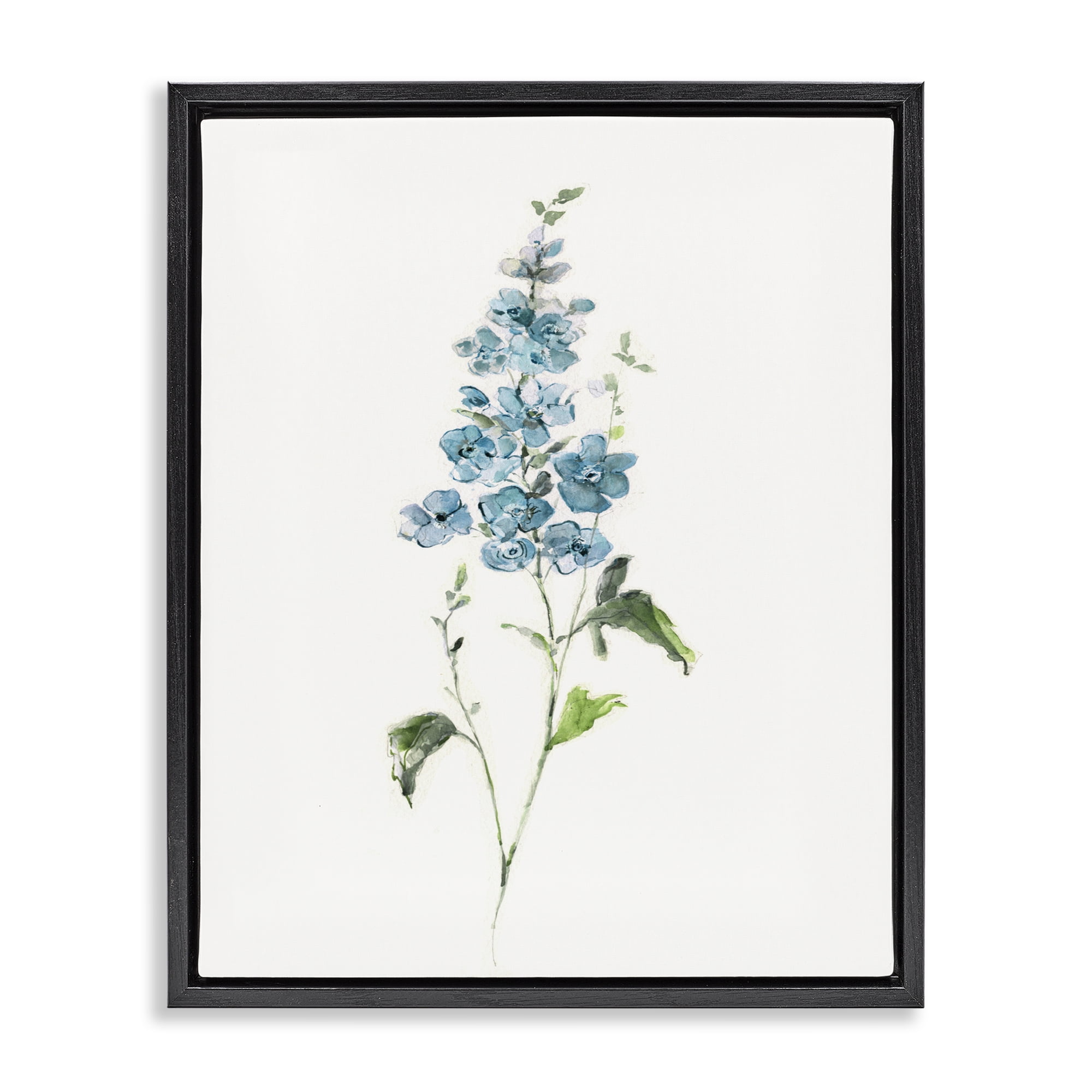 Stupell Industries Natural Spring Herbs Black Framed Floater Canvas Wall Art, design by Sally Swatland