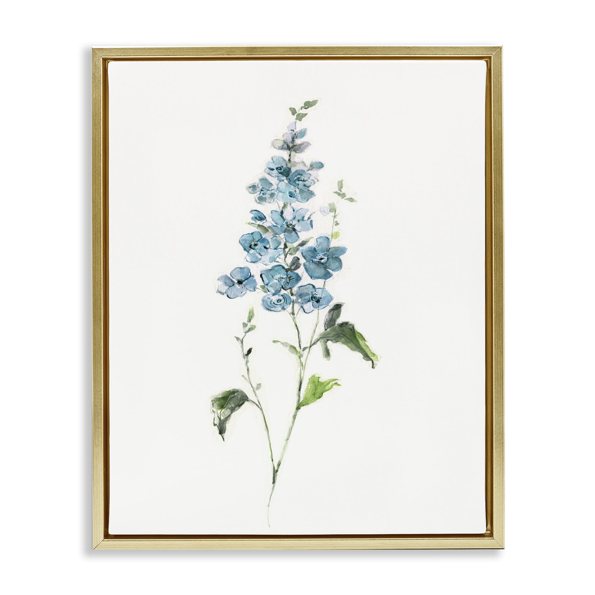 Stupell Industries Natural Spring Herbs Gold Framed Floater Canvas Wall Art, design by Sally Swatland