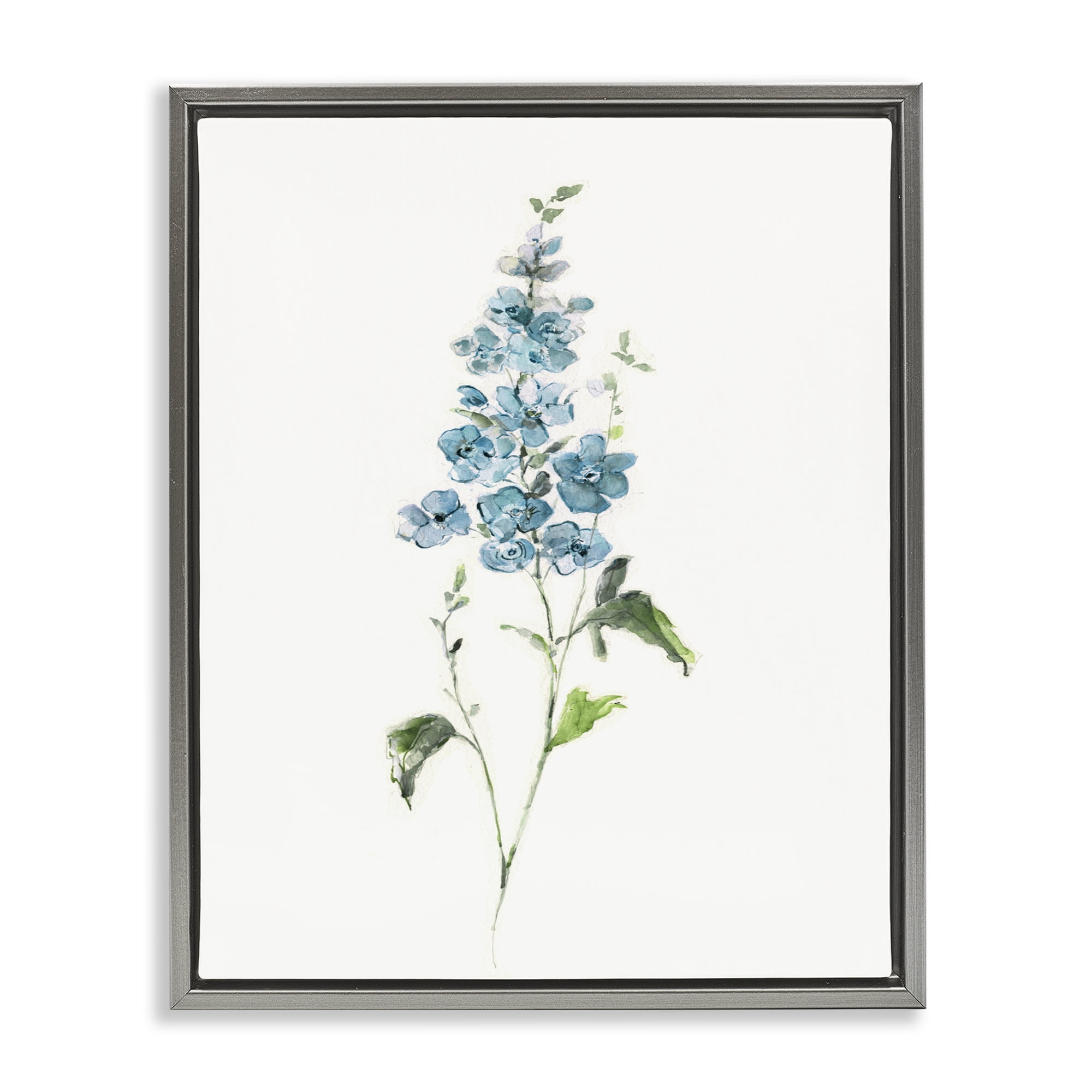 Stupell Industries Natural Spring Herbs Gray Framed Floater Canvas Wall Art, design by Sally Swatland