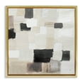 thumbnail image 1 of Stupell Industries Natural Square Patchwork Abstract Painting Gold Floater Framed Canvas Art Print Wall Art, 25 x 25, 1 of 10
