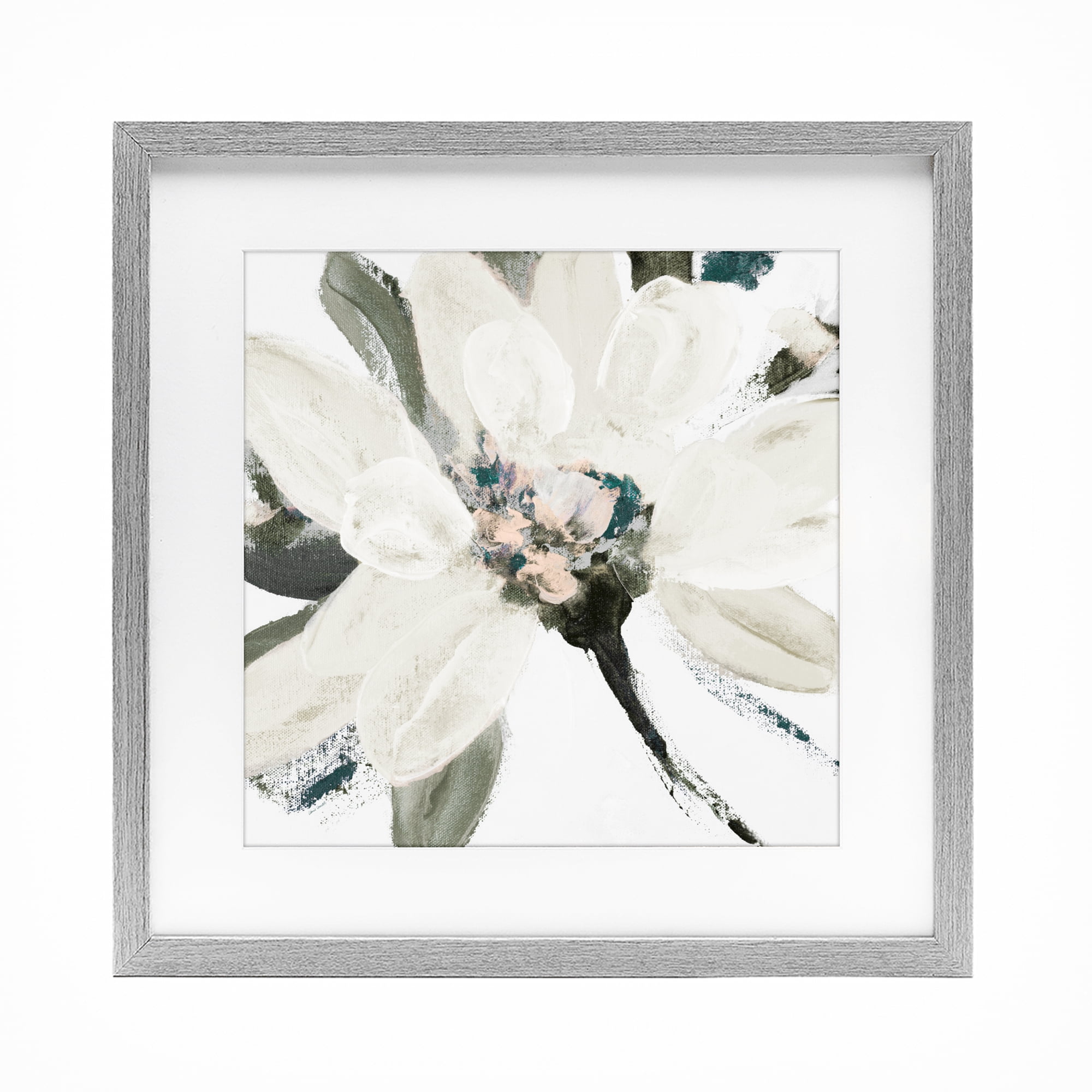 Stupell Industries Naturally Blooming Botanical Gray Framed Print Under Glass, design by Lanie Loreth