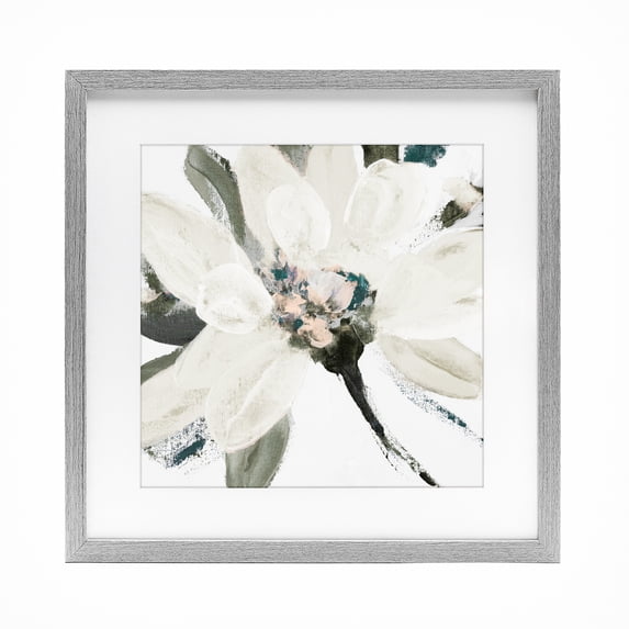 Stupell Industries Shabby Chic Naturally Blooming Botanical Gray Framed Print Under Glass, 13 x 13, by Lanie Loreth