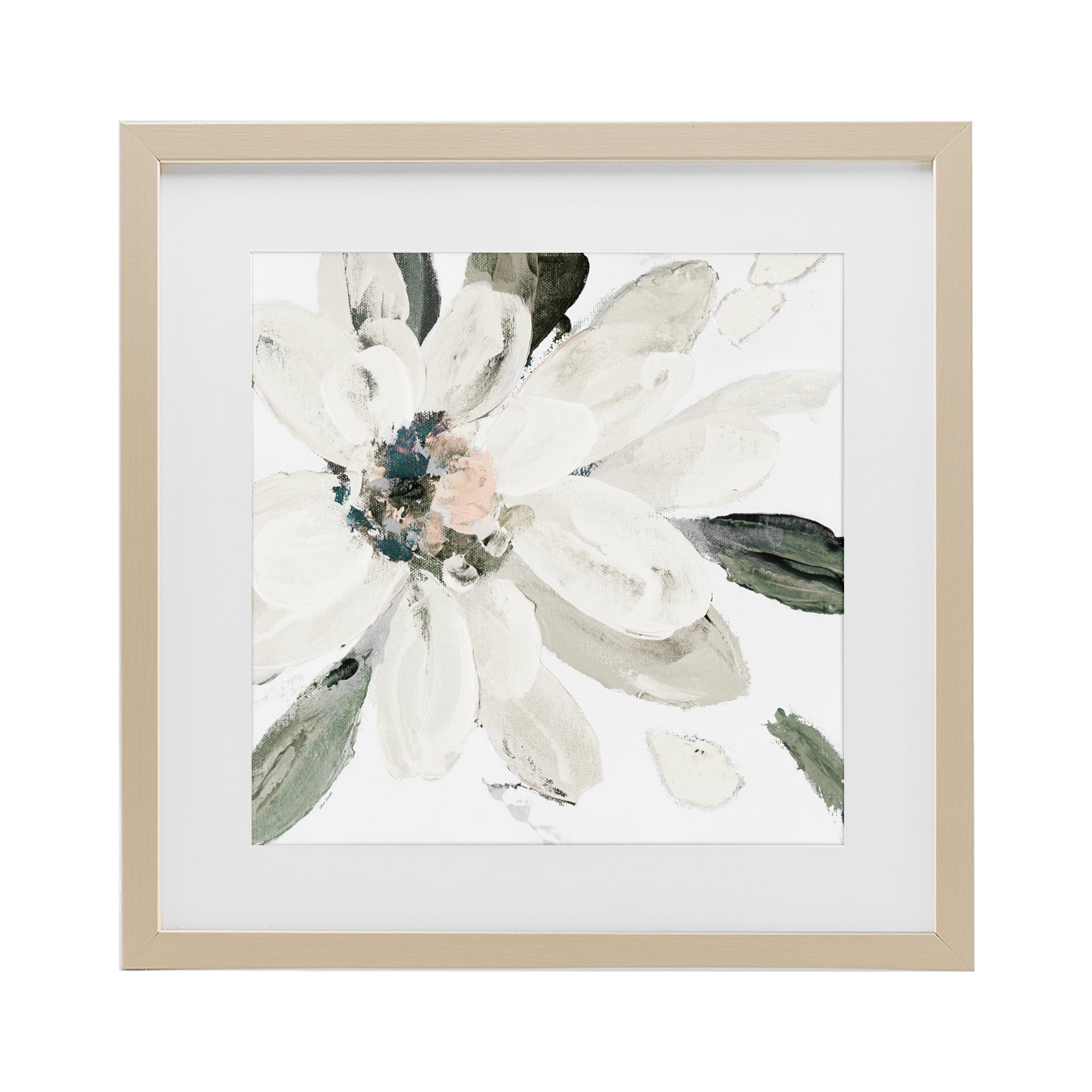 Stupell Industries Naturally Blooming White Flower Birch Framed Print Under Glass, design by Lanie Loreth