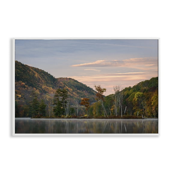 Stupell Industries Nature's Change Reflection White Framed Giclee Art, design by James Rodewald