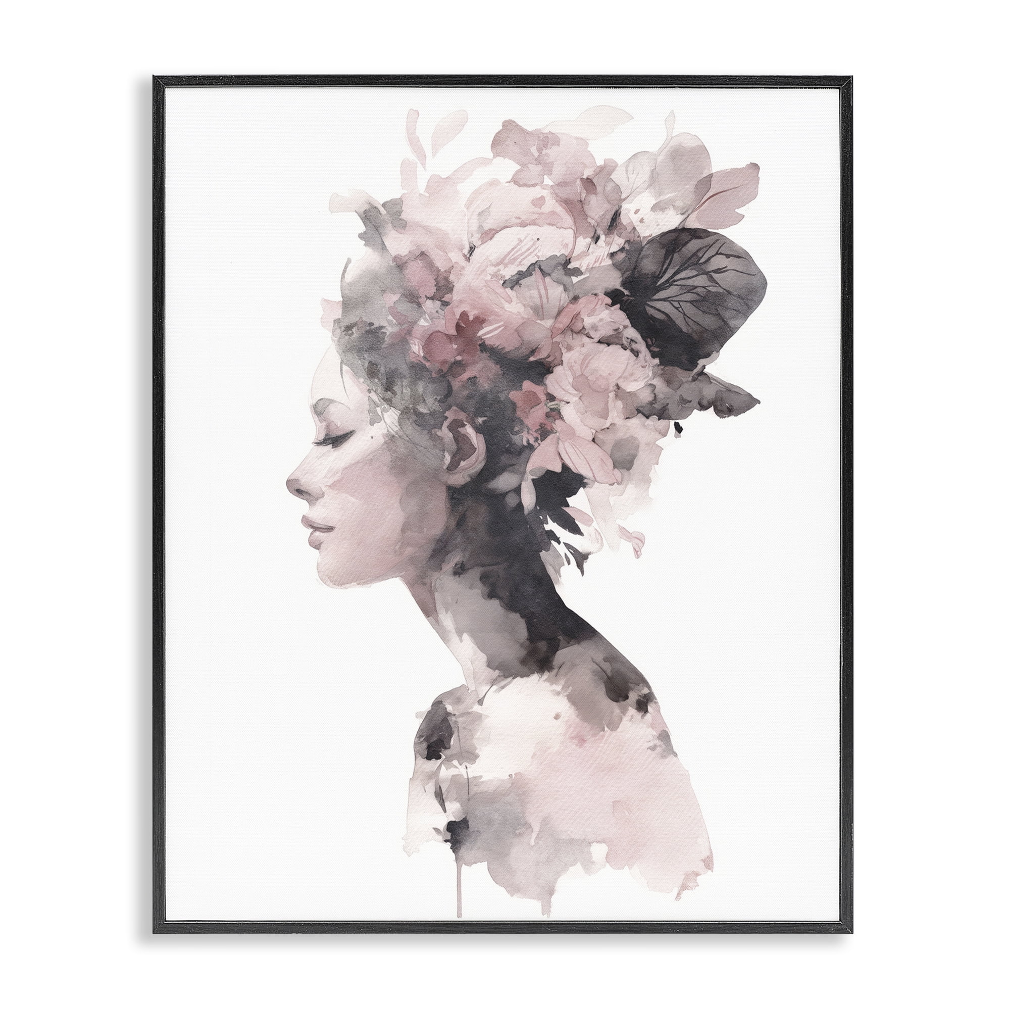 Stupell Industries Nature's Empress Silhouette Black Framed Giclee Art, design by Svetlana Aleynikova