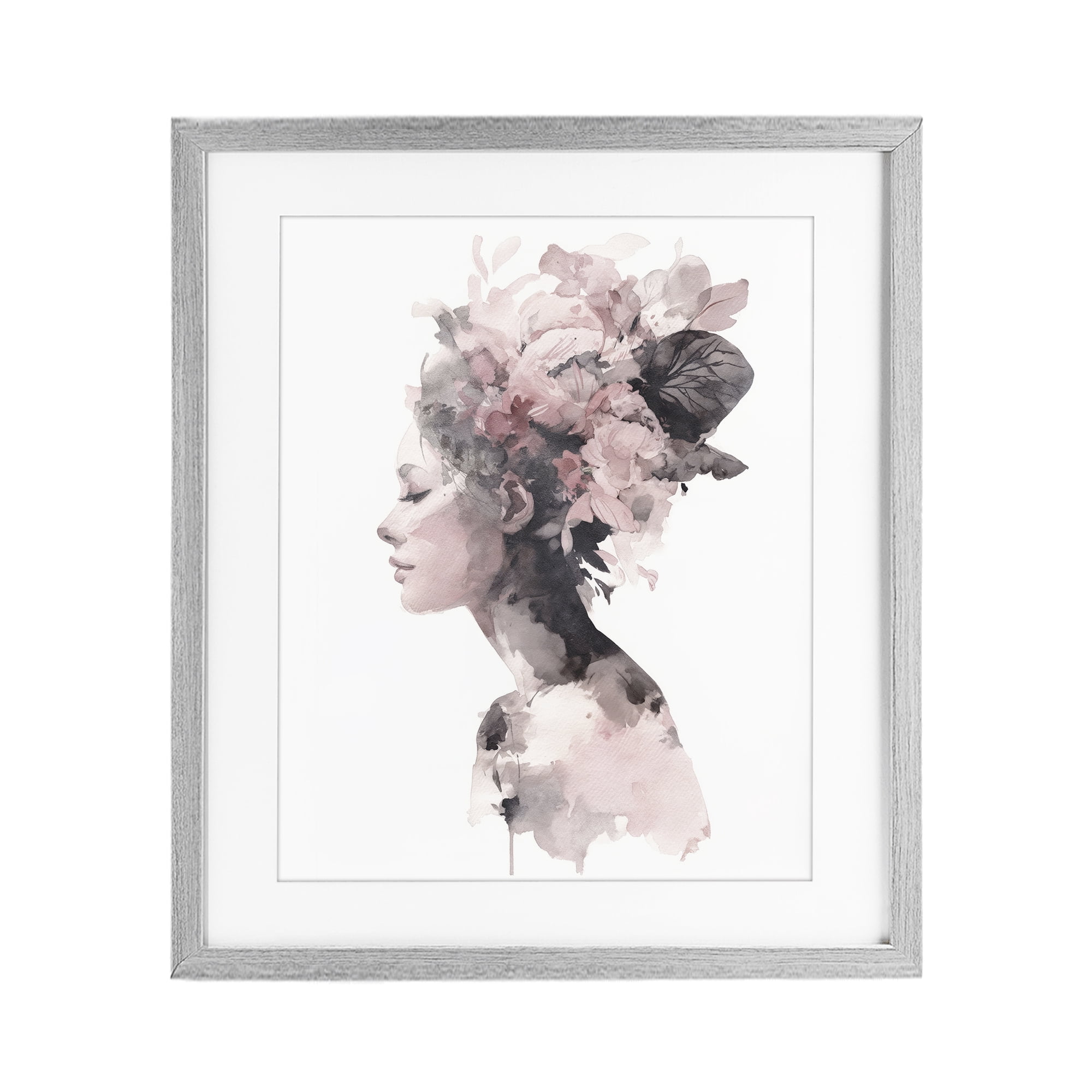 Stupell Industries Nature's Empress Silhouette Gray Framed Print Under Glass, design by Svetlana Aleynikova