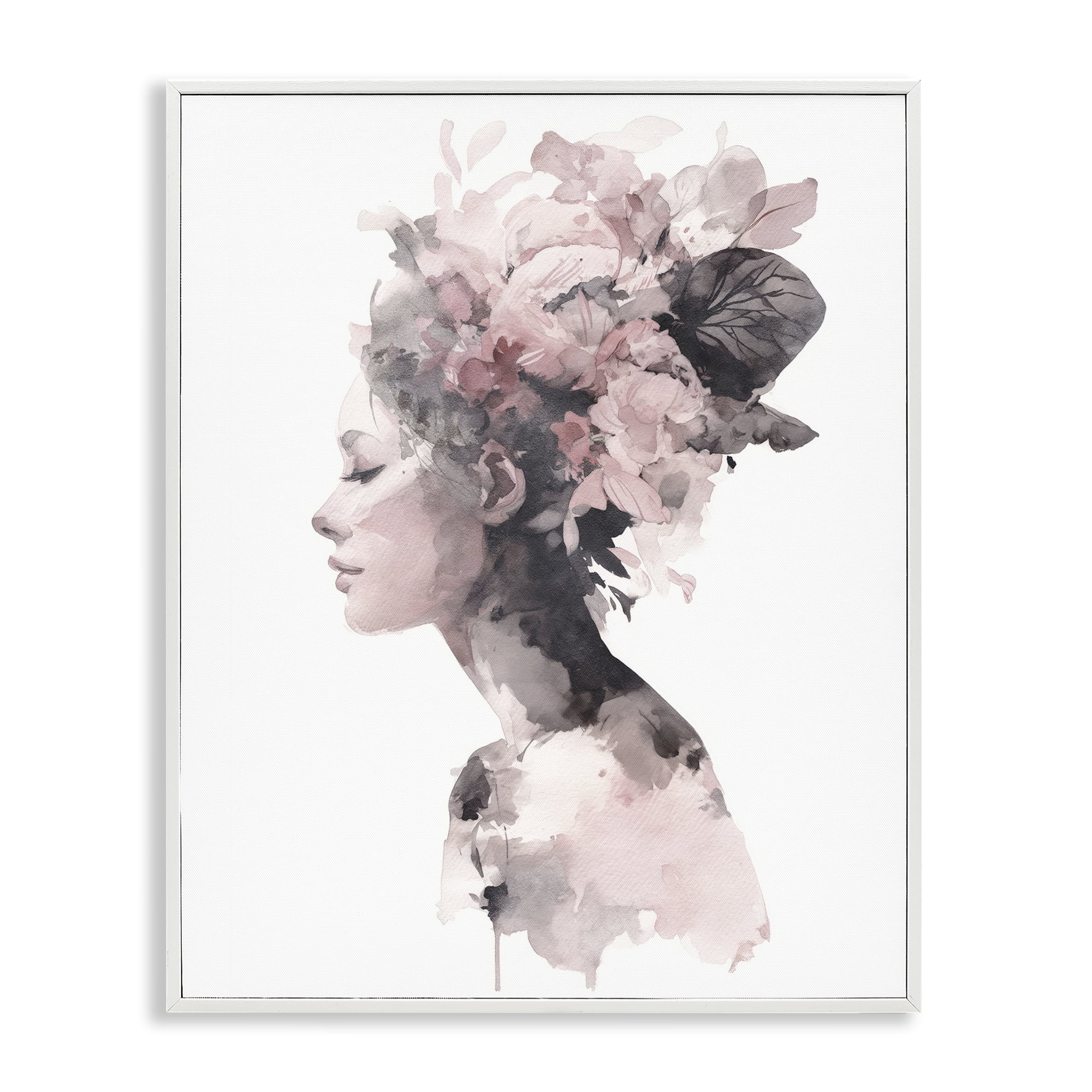 Stupell Industries Nature's Empress Silhouette White Framed Giclee Art, design by Svetlana Aleynikova
