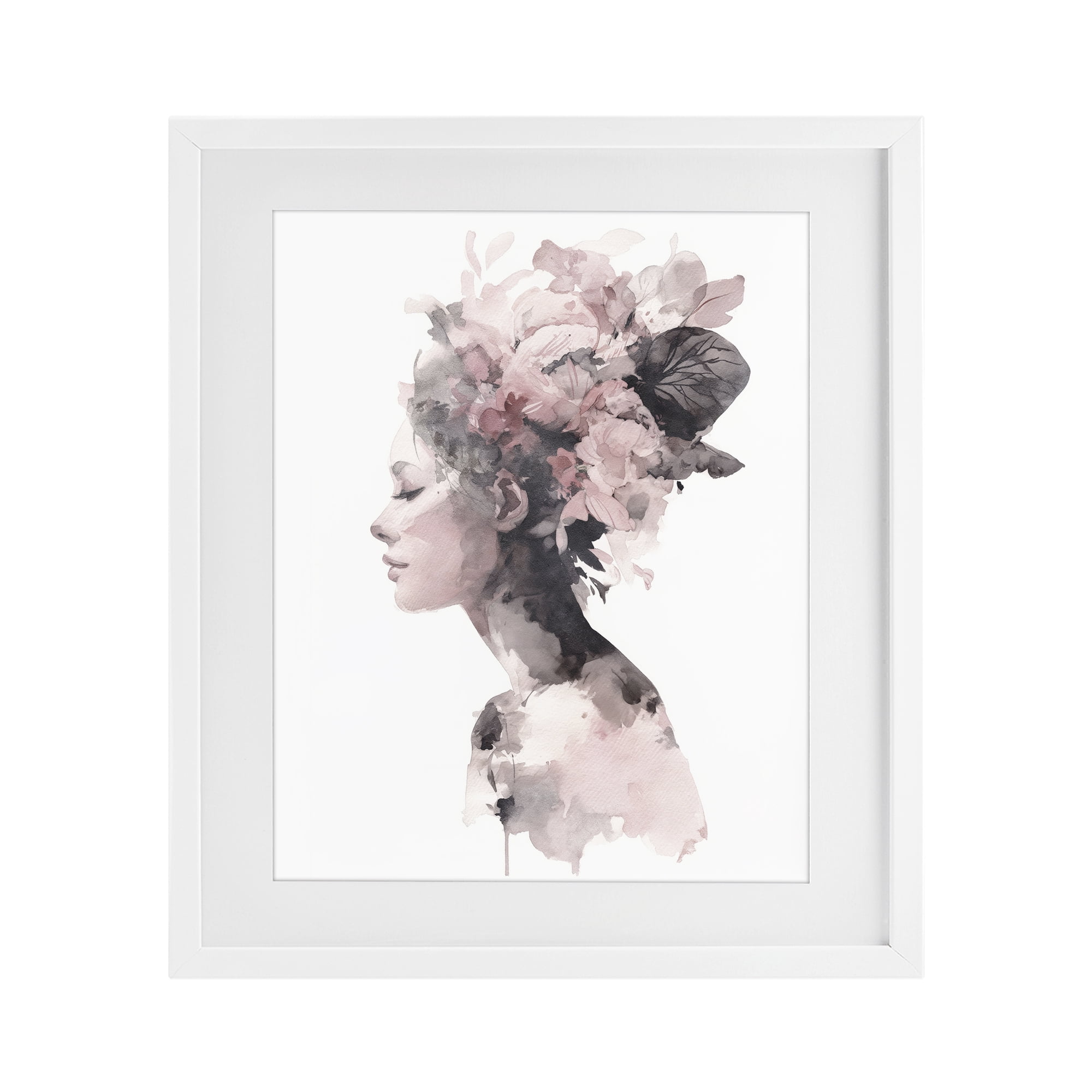 Stupell Industries Nature's Empress Silhouette White Framed Print Under Glass, design by Svetlana Aleynikova