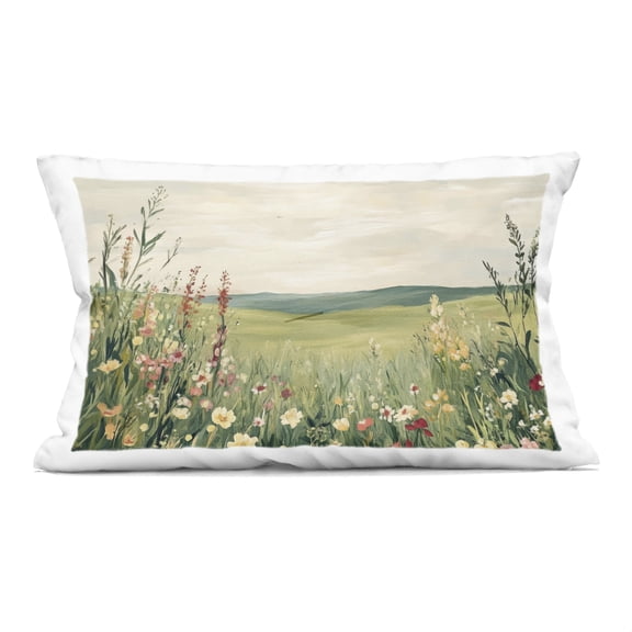 Stupell Industries Nature's Meadow View Decorative Printed Throw Pillow design by Petal Prints Design, 14 x 7 x 20