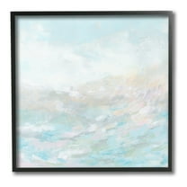 Stupell Industries Nautical Abstract Seascape Abstract Painting Black Framed Art Print Wall Art, 12 x 12