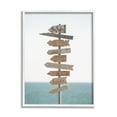 thumbnail image 1 of Stupell Industries Nautical Beach Direction Sign Coastal Photography White Framed Art Print Wall Art, 1 of 5