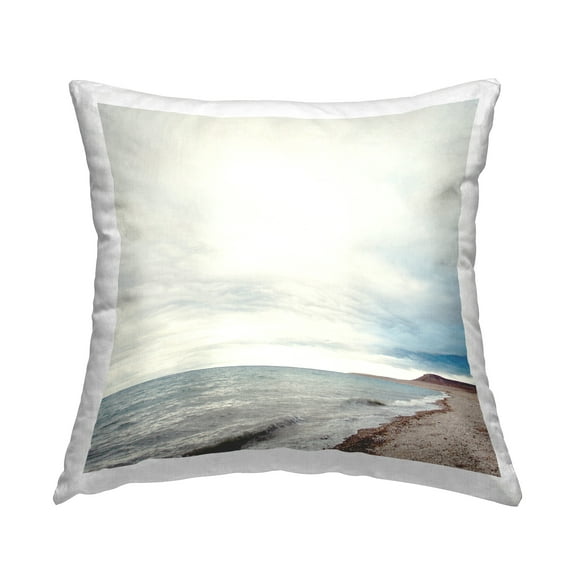Stupell Industries Nautical Beach Horizon Decorative Printed Throw Pillow, 18 x 18