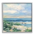 thumbnail image 1 of Stupell Industries Nautical Beach Reeds Birds Grazing Shoreline Coastal Painting Gray Framed Art Print Wall Art, 1 of 7