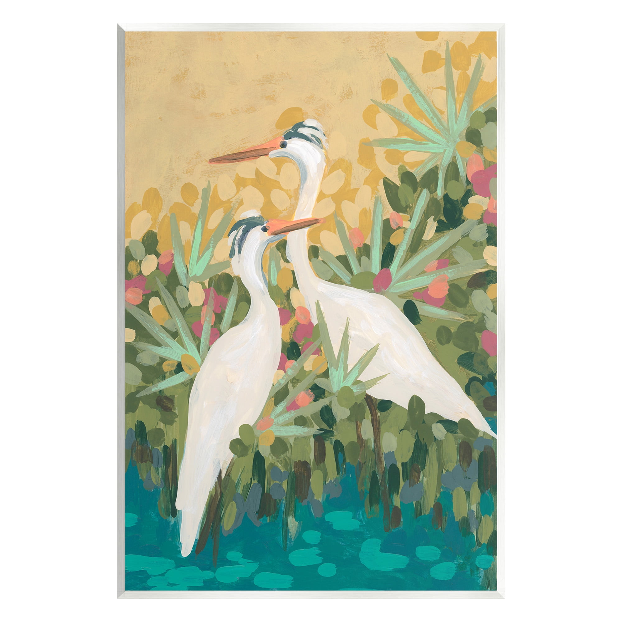 Stupell Industries Nautical Birds in River Animals & Insects Painting Unframed Art Print Wall Art, 10 x 15