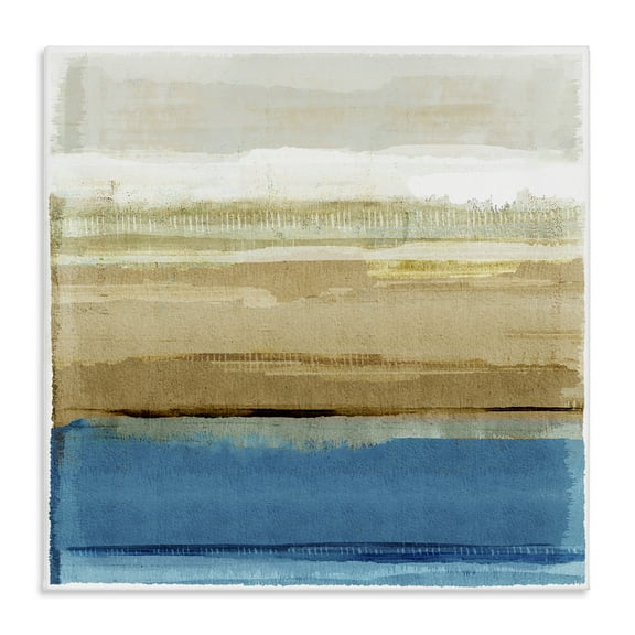 Stupell Industries Nautical Blue Daze Abstract Painting Gallery Wrapped Canvas Art Print Wall Art, 17 x 17